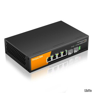 �y���������zPoE�n�u 4 x PoE�Ή� �S�̍ő�72W 2��10GbE SFP+�|�[�g �A���}�l�[�W �X�C�b�`���O�n�u ����➑� �É��t�@�����X