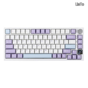 �y���������zAjazz AK820 Pro �Q�[�~���O�L�[�{�[�h 75% �K�X�P�b�g���� ���J�j�J���L�[�{�[�h TFT�X�N���[�� 3���[�h(Bluetooth 5.1/2.4G���C�����X&Type-C�L��)