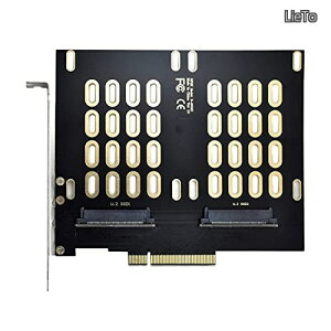 �y���������z�f���A�� 2X U.2 SFF-8639 SSD - PCIE Express 3.0 Gen3 X8 X16 RAID �J�[�h VROC Raid0 �n�C�p�[�A�_�v�^�[