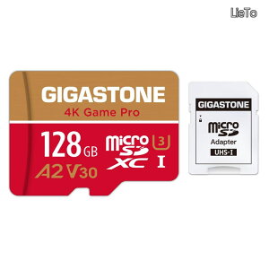 �y���������z1��p�zGIGASTONE �}�C�N��sd�J�[�h 128GB 4K Game Pro microSDXC UHS-I A2 V30 U3 C10 100MB/s Ultra HD 4K �r�f�I�^�� �A�N�V�����J���� �X�|�[�c�J���� 4K