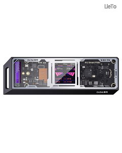 �y���������z& CHIZHA M.2 NVMe SSD�P�[�X USB 3.2 Gen 2 Type-C (10 Gbps) IPS�t���f�B�X�v���C��10�b �d���ی�(PLP) 2230/2242/2260/2280�T�C�Y��NVMe PCIe�ɑΉ�����nvme �n�[�h�f�B�X�N�P�[�X(��)