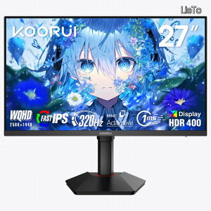 �y���������z27�C���` �Q�[�~���O���j�^�[ WQHD�i2560×1440�jFast IPS 320Hz/1ms Adaptive Sync HDR400 HDMI/DisplayPort VESA�}�E���g�Ή� �c����] �t���f�B�X�v���C G2721E
