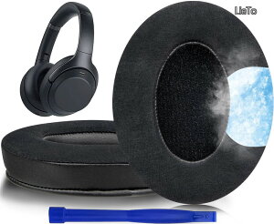 �y���������z��p�W�F�� �p�b�h �C���[�p�b�h for Sony WH-1000XM3 (WH1000XM3) �p �I�[�o�[�C���[�w�b�h�t�H�� �����p�b�h �����x�t�H�[�� �݊��� �w�b�h�p�b�h �⊴ ����p�b�h (�u���b�N)