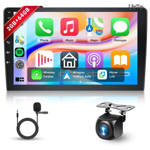 �y���������z2DIN�J�[�X�e���I�̃A���h���C�h 2 GB+64 GB 10.1 �C���`�̃^�b�`��� Android GPS �_�u��DIN�J�[���W�I���� Carplay �̖���Android Auto�~���[�����N2 �̌����̃J�[ ���W�I Bluetooth�AWiFi�AFM R