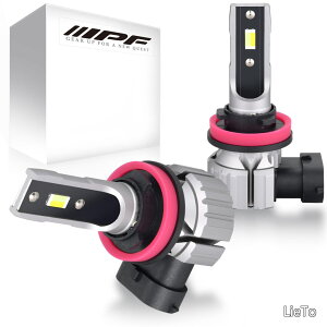 �y���������zBasic by IPF �t�H�O�����v LED �ԗp H8 H11 H16 3000lm 2�F�ؑ� 6000K��2800K �z���C�g�̃C�G���[ 12V�p 2�{�� �Ԍ��Ή� �h���C�o�[���j�b�g��̌^ �t�@�����X�d�l ��t�ȒP AMZ-FLD04