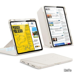 �y���������ziPad Air 13�C���` �P�[�X M4/M3/M2�i2026/2025/2024�j�Ή� �y�����[ �O�܂�X�^���h �c���Ή� ���p�x���� �ϏՌ� �S�ʕی� �I�[�g�X���[�v Pencil Pro/USB-C�Ή� Flip�V���[�Y �X�^�[�o�[�X