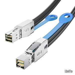 �y���������z12Gbps Mini SAS HD SFF-8644 to SFF-8644 �P�[�u�� NVMe�G���N���[�W���[/�X�g���[�W�A���C SAN & JBOD �Ή� 100�I�[�� 3m