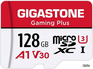 �y���������z1 �Ή��z GIGASTONE �}�C�N��sd�J�[�h 128GB Gaming Plus microSDXC UHS-I A1 V30 U3 C10 �]�����x100MB/s ���� Full HD & 4K UHD���� �������K�i SD�A�_�v�^�[1���t���y5�N�ۏ؁z