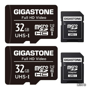 �y���������z�}�C�N��sd�J�[�h 32GB 2�Z�b�g U1 C10 microSDHC 90MB/s Full HD �B�e SD�A�_�v�^�[2���t��