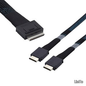 �y���������zPCIe�G�N�X�v���XSFF-8611 8x8���[���f���A��SFF-8611 Oculink 4x SSD�f�[�^�p�A�N�e�B�u�P�[�u��50cm