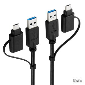 �y���������z�����N�P�[�u�� �f�[�^�ڍs�P�[�u�� USB5Gpbs USB Type-C�ϊ��A�_�v�^�t�� Windows�EMac�Ή� 1.5m �u���b�N ECUC-TV8BK