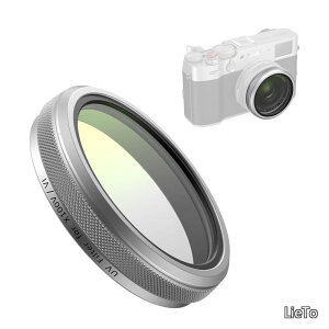 �y���������zFUJIFILM X100VI / X100V�pUV�t�B���^�[�A�����ߗ�99%�A���w�K���X�����Y�A�h���E�h���A�y�ʃA���~�t���[���A�����Y�ی�t�B���^�[�A�N���[�j���O�N���X�i�V���o�[�j5853