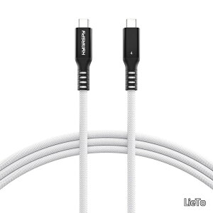 �y���������zThunderbolt 4/USB 4 �P�[�u�� 240W - 8K@60Hz/�f���A��4K�f�B�X�v���C�Ή� - MacBook Pro/Air�EiPad Pro�EiPhone15/16 Pro Max�EGalaxy S24�����L�݊�(Thunderbolt 4 �z���C�g 3m)