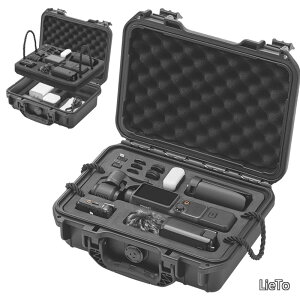 �y���������zOsmo Pocket 4 Creator Combo �p ���[�P�[�X �h�� �o�b�O �S�ʕی� �ϏՌ� �V�����_�[�X�g���b�v�t�� �S�ʕی� �ϏՌ� �h�o