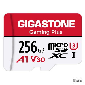 �y���������z1 �Ή��z GIGASTONE �}�C�N��sd�J�[�h 256GB Gaming Plus microSDXC UHS-I A1 V30 U3 V30 C10 �]�����x 100 MB/s ���� MicroSD Full HD & 4K UHD���� GIGASTONE �������K�i SD�A�_�v�^�[1���t���y5�N�ۏ؁z
