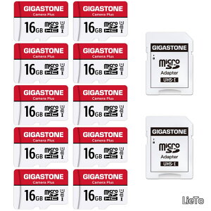 �y���������z�}�C�N��sd�J�[�h 16GB �t��HD 10�Z�b�g Camera Plus microSDHC UHS-I U1 C10 85MB/s Full HD ���� SD�A�_�v�^�[2���t��