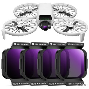 �y���������zCONCEPT DJI Flip Lito X1 ��p ND&PL�t�B���^�[�Z�b�g (ND8&PL+ND16&PL+ND32&PL+ND64&PL) ND�t�B���^�[ �Ό��t�B���^�[ AGC���w�K���X 28�w�i�m�R�[�e�B���O �����h��