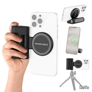 �y���������zBASICS �X�}�z�J�����O���b�v�n���h�� �}�O�l�b�g�� �V���b�^�[�����R���t�� MagSafe iPhone�Ή� 18W���C�[�d 5000mAh�[�d�� Vlog���B��/�O�r�r�f�I�^��p WS-25001