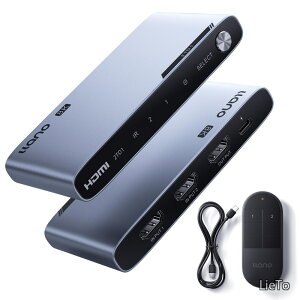 �y���������zHDMI�ؑ֊� 2����1�o�� 8K@60Hz/4K@240Hz�Ή� VRR/HDR10+/Dolby Atmos/CEC�Ή� 48Gbps PS5/Xbox/Switch/Fire Stick/Apple TV�Ή� �X�C�b�`�Ή� �A���~����➑� �����R���t�� (2����1�o��)