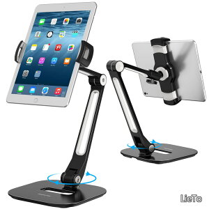 �y���������z�A���~ �^�u���b�g�z���_�[ �g�уX�^���h �܂肽���ݎ� 360°��] iPad/iPhone/�^�u���b�g/�X�}�z�Ή� 4�`11�C���`�Ή� ���܂��͒���4.5�`7.5�C���`�Ή� 15�C���`�����O�A�[�� ��� �L