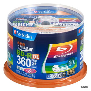 �y���������zVerbatim �o�[�x�C�^�� 1��^��p �u���[���C�f�B�X�N BD-R 50GB 50�� �z���C�g�v�����^�u�� �Ж�2�w 1-6�{�� VBR260RP50SV1