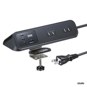 �y���������z�N�����v�Œ莮�^�b�v�iAC4���{USB-C×3�{USB-A×1�EPD65W�E�u���b�N�j TAP-B114UC-2BK