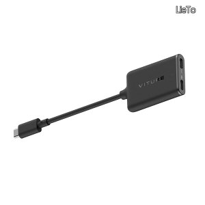�y���������zUSB-C XR�[�d�A�_�v�^�[ iPhone 17/17 Pro/17 Pro Max/16/16 Plu/16 Pro/15 Pro Max/15 Pro�Ή� - �}���`�X�N���[���E3DoF�����E���3D�EVR����@�\�L����/�[�d���Ȃ���v���C�\ VITURE XR�O���X�Ή�(Lum
