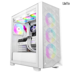 �y���������zCPS C3D510 ARGB PC�P�[�X ATX�~�h���^���[ �����ɒʋC���̍��� ���b�V�����^���t�����g�p�l�� �G�A�t���[E-ATX/M-ATX/ITX �~�h���^���[PC�P�[�X 3��ARGB�t�@���𓋍� �ő� 390mm��GPU��