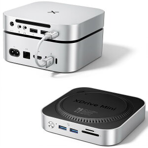 �y���������zMac Mini M4 �h�b�N�iM.2 NVMe/SATA SSD�G���N���[�W�����ځj�AUSB A 10Gbps×2�AUSB A 5Gbps×2�ATF/SD�J�[�h�X���b�g�A3.5mm�I�[�f�B�I�W���b�N�AMac Mini M4/M4 Pro�p�h�b�L���O�X�e�[�V���� - M4D1