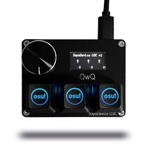 �y���������zSayoDevice O3C OSU �L�[�{�[�h ���s�b�h�g���K�[ �z�[���X�C�b�` ���C���j�A�X�C�b�` �L�[�{�[�h �m�u�ƃX�N���[���t�� �R�s�[�y�[�X�g �V���b�g�J�b�g �}�N�� �z�b�g�X���b�v �~
