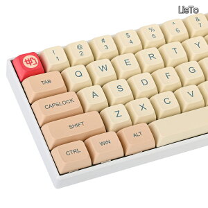 �y���������z139�L�[ �����f�U�C�� �J�X�^���L�[�L���b�v XDA�v���t�@�C�� ���킢���L�[�L���b�v �_�C�T�u�����[�V������� Cherry Gateron MX�X�C�b�`�Ή� ���J�j�J���L�[�{�[�h�p(Soy Milk)