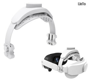 �y���������zfor Meta Quest 3S/3/2/Pro �w�b�h�X�g���b�v ���ւ̕��S���y�� �݊��i �w�b�h�o���h �����ȒP �A�N�Z�T���[ Pico4/Pro�Ȃǂ��Ή� (�z���C�g)