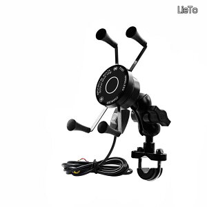 �y���������z�o�C�N �[�d�X�}�z�z���_�[ Qi���C�����X�[�d�� 7.5W 10W Quick Charge 3.0���� �}���[�d 360�x��] �A���~�� �d���X�C�b�` �ԍڃz���_�[ �I�[�g�o�C�̃n���h����T�C�h�~���[�Ɏ��t
