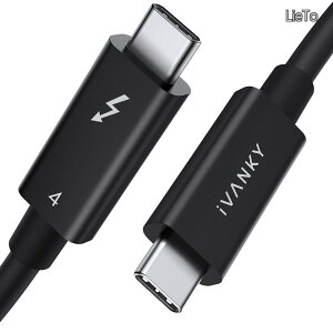 �y���������zThunderbolt 4 �P�[�u�� IVANKY 240W�}���[�d 8K�f���o�� 40Gbps �����f�[�^�]�� �F�؎擾 USB-C & USB-C iPhone17/17e/Air/16/16e/15 �[�d�P�[�u�� MacBook Air Pro Neo�AiPad Pro/Air ���Ή�