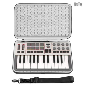 �y���������z�I�[�f�B�I �C���^�[�t�F�[�X �L�������O�P�[�X Akai Professional MPK Mini IV �ƌ݊������� EVA �n�[�h�V�F�� �|�[�^�u�� �g���x���o�b�O (�_�[�N�O���[)