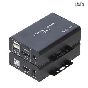 �y���������zHDMI KVM�G�N�X�e���_�[�ACat5e/Cat6�Ή� 4K30Hz HDMI USB KVM 60M�G�N�X�e���_�[ ���M�@�i�f���A�����[�v�o�͋@�\�Ή��jUSB�L�[�{�[�h�E�}�E�X�g��