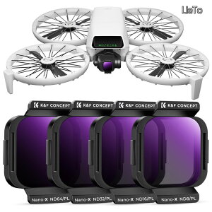 �y���������zCONCEPT DJI Flip Lito X1 ��p ND&PL�t�B���^�[�Z�b�g (ND8&PL+ND16&PL+ND32&PL+ND64&PL) ND�t�B���^�[ �Ό��t�B���^�[ AGC���w�K���X 28�w�i�m�R�[�e�B���O �����h��