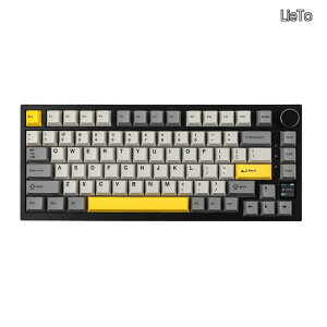 �y���������zAjazz AK820 Pro �Q�[�~���O�L�[�{�[�h 75% �K�X�P�b�g���� ���J�j�J���L�[�{�[�h TFT�X�N���[�� 3���[�h(Bluetooth 5.1/2.4G���C�����X&Type-C�L��) �����t�H�[������ (Grey Ajazz Gift Switch)