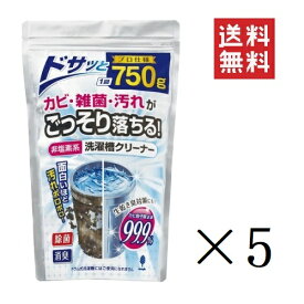 【!!クーポン配布中!!】 【即納】紀陽除虫菊 非塩素系 洗濯槽クリーナー 750g×5個セット まとめ買い 除菌 消臭 プロ仕様 生乾き臭