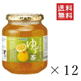 Kanpy カンピー ゆず茶 600g×12個セット まとめ買い 瓶 無添加 ジャム