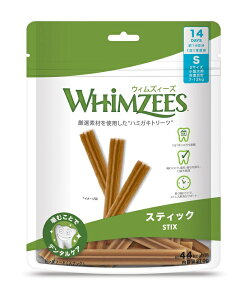 【12個セット】ウェルペット・ジャパン ウィムズィーズ スティック S 小型犬向け (体重7-12kg) 14個入り 210g