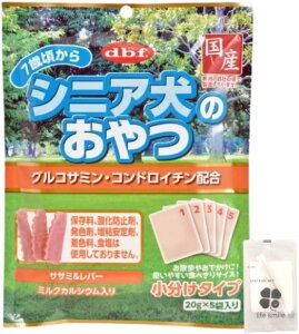 【24個セット】デビフシニア犬のおやつグルコサミン・コンドロイチン配合100g(20g×5)