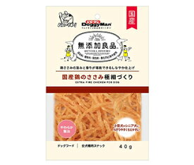 【12個セット】 ドギーマンハヤシ ドギーマン無添加良品国産鶏のささみ極細づくり40g