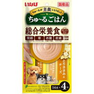【12個セット】いなば ちゅーるごはん とりささみ＆チーズ 14g×4本