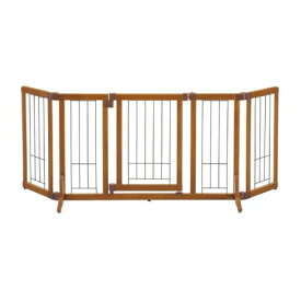 リッチェル ペット用木製おくだけドア付ゲートMブラウン