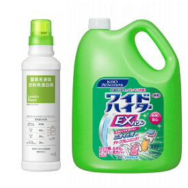 ［セット品］花王 ワイドハイターEXパワー 業務用 4.5L×1本 衣料用漂白剤業務用つめかえ計量空容器600mL1本付