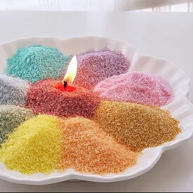 カラーワックス　キャンドルパウダー　10色セット　各10g 夏休み　自由研究　簡単　初心者向け　パラフィンワックス