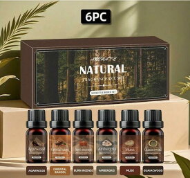 フレグランスオイル　心落ち着く自然の香り　6種セット　キャンドル　アロマオイル　香料