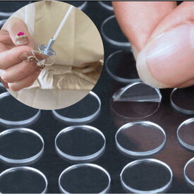 座金固定シール　透明　貼っても見えにくい　ジェルキャンドルにもオススメ