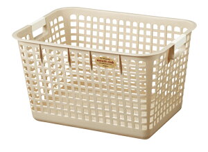 ビッグバスケット Lサイズ 深型 バスケット 脱衣カゴ 脱衣かご 脱衣場 洗面所 洗濯かご 整理かご 洗濯物入れ 着替え 更衣室 銭湯 プール 長方形 角型 取っ手付き 衣類収納 バスタオル入れ 仕